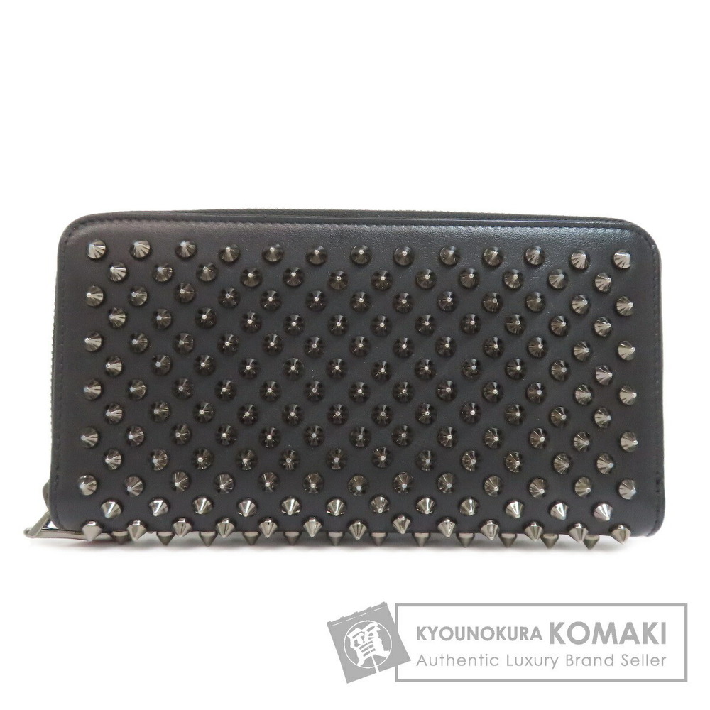 Christian Louboutin studded long Wallet calfskin leather